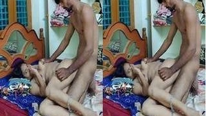 Telugu wife gives a blowjob and gets fucked hard