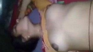 Indian woman with large breasts gets pressed and penetrated