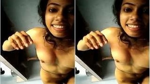 Beautiful woman in erotic video