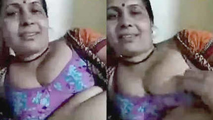 Mature Indian wife enjoys live video call with her lover