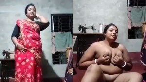Fatty wife flaunts her natural body and fingers her pussy