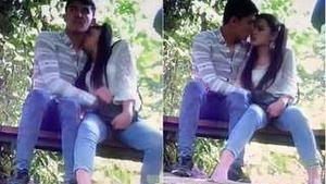 Nepali couple's outdoor romance captured on camera by CC TV