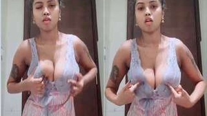 Naughty Indian girl masturbates on camera