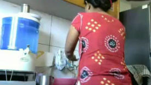 A steamy video of a couple in the kitchen having sex