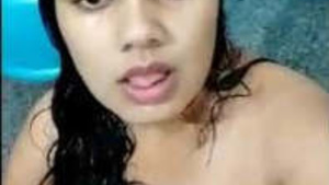 Horny desi girl masturbates with her fingers in video