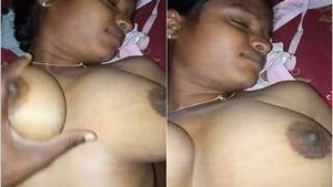 Indian man gives his wife a handjob and has rough sex in this video