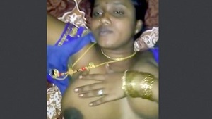 Wife from Tamil community giving oral pleasure at night