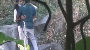 College student's outdoor romance: A steamy video