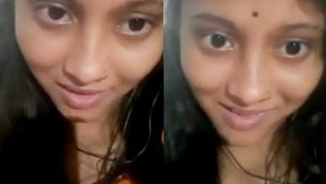 Desi girlfriend with big boobs teases in a video call