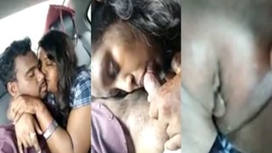 Telugu busty GF indulges in car sex MMS video