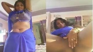 A naughty Tamil bhabhi flaunts her pussy in a steamy video