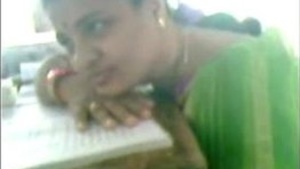 Telugu aunty's secret tryst under the table