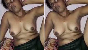 Exclusive nude video of a sexy Lankan wife showing off her body