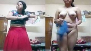 Exclusive video of a cute girl changing into sexy outfit