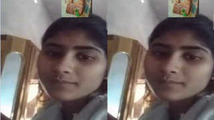 Amateur Indian beauty flaunts her breasts in a video call