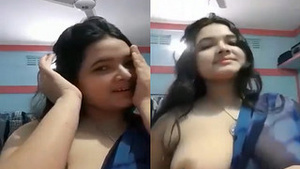 Amateur Bangla girl flaunts her big boobs and dances seductively