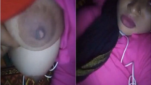 Adorable Indian babe flaunts her breasts in VK video