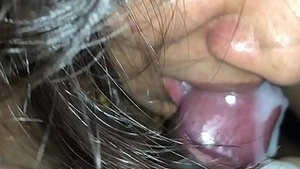 India's hottest descendants give a close-up blowjob in coldness