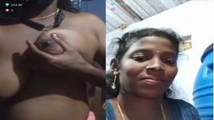 Tamil bhabhi flaunts her boobs on webcam for your pleasure