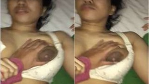 Nepalese girl masturbates and fucks vigorously