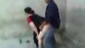 Public display of affection turns into outdoor sex