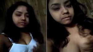 Desi girl's exclusive nude selfie video