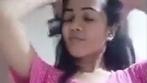 Indian girl in the bathroom - Solo nude video