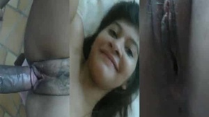 Busty Indian girl gets fucked in missionary style by boyfriend