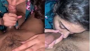 Exclusive video of a hot Indian girl giving a blowjob and getting fucked