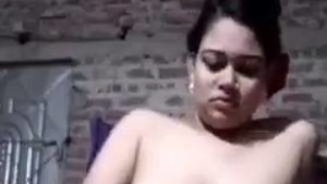 Bangladeshi woman pleasures herself with dildo and sex toys