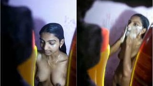 Exclusive video of a super hot Indian girl bathing in the shower