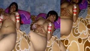 Busty Indian wife flaunts her body on camera