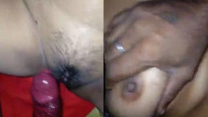 Desi bhabhi enjoys rough sex with a pink condom and moans loudly