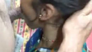 Married Indian wife gives a blowjob and gets her pussy licked