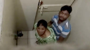 Desi couple gets caught having sex in the bathroom