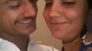 Outdoor romance: Pathani couple kisses in public