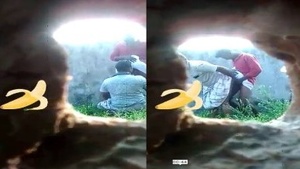 Tamil outdoor sex video featuring village boy masturbating and cumming