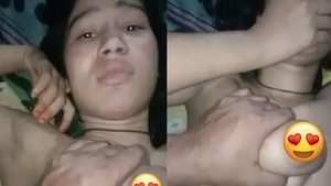 Blonde teen gives a blowjob and gets fucked