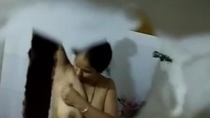 Anita, a neighbor's bhabhi, gets naughty in the shower