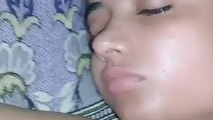 Watch the stunning beauty sleep in this seductive video