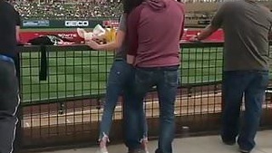 Public sex in the stadium