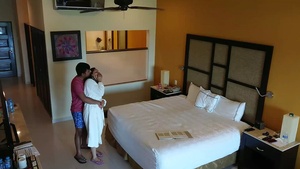 Indian couple has passionate sex in a hotel room
