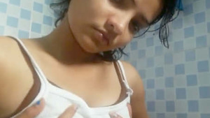 Cute Indian girl gets naughty in part 1 of video clip