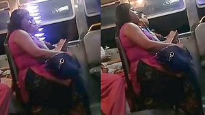 Candid footage of Desi bhabi with big tits and ass on a bus