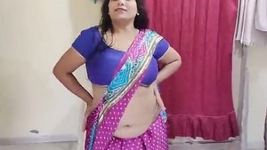 Desi bhabi flaunts her big boobs and pussy in sensual video