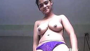 Indian teen records her sex show on the first floor with a hidden camera