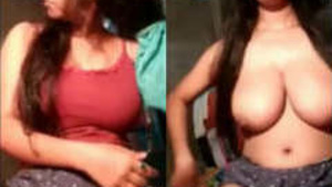 Busty Indian girl flaunts her assets