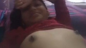 Faria Wahid, a stunning Bangladeshi beauty, indulges in solo masturbation