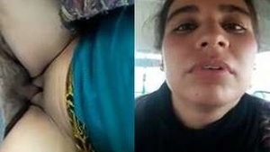 College girl sucks cock and gets fucked in car