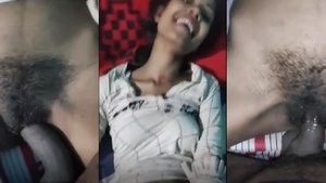 Desi village girl's solo masturbation in secret
